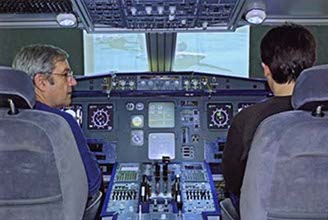 Simulateur d'A320 - vue 1