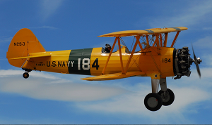 Le Stearman en vol